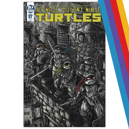 Teenage Mutant Ninja Turtles #97 Team Eastman/CnP Exclusive Greytone '84 Variant Cover - C&P Entertainment Exclusive