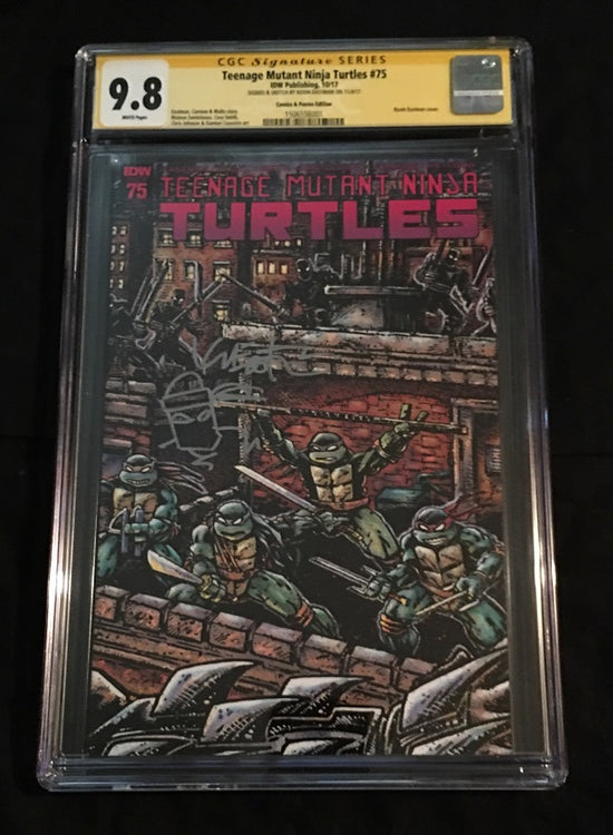 Teenage Mutant Ninja Turtles #75 C&P Exclusive CGC Signature Series Graded 9.8 - C&P Entertainment Exclusive