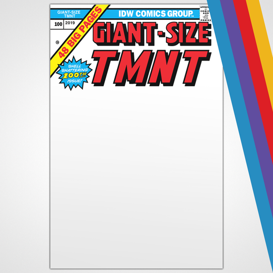 Teenage Mutant Ninja Turtles #100 Giant Sized Blank Sketch Variant - C&P Entertainment Exclusive