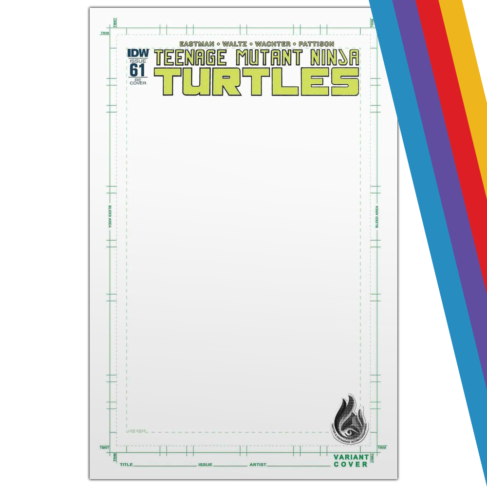 Exclusive Blank Emerald Teenage Mutant Ninja Turtles #61 Limited Edition variant cover