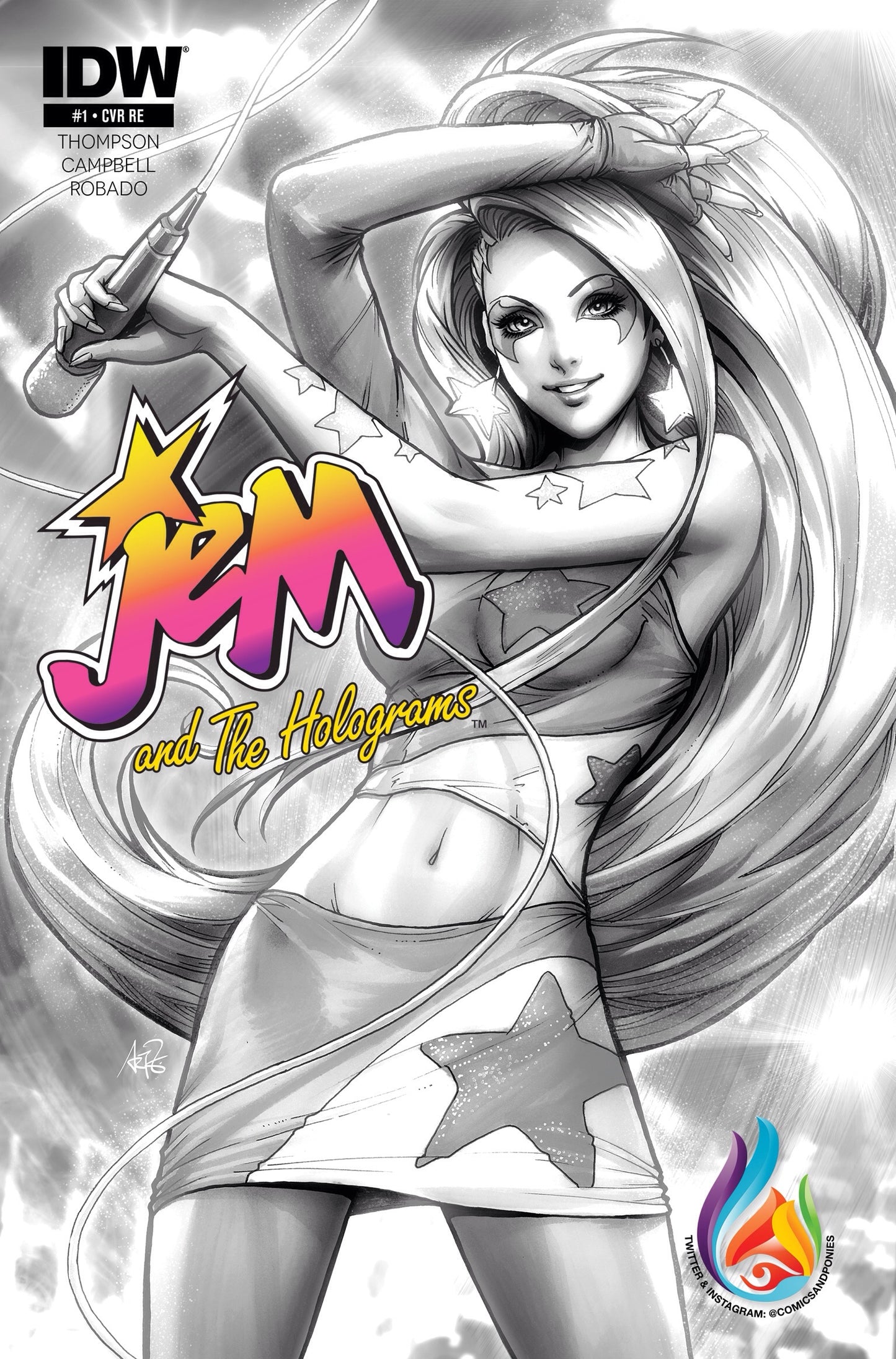 C&P Entertainment Exclusives - Jem and the Holograms #1 Artgerm Exclusive Variant