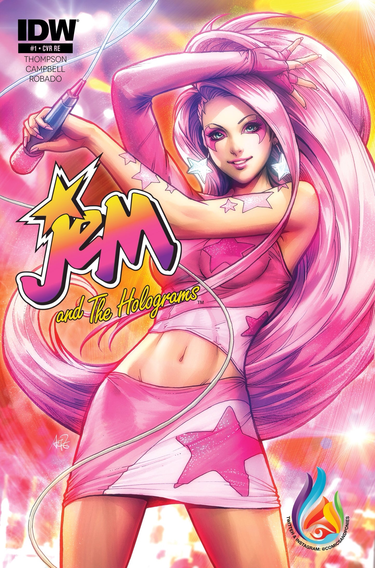 C&P Entertainment Exclusives - Jem and the Holograms #1 Artgerm Exclusive Variant